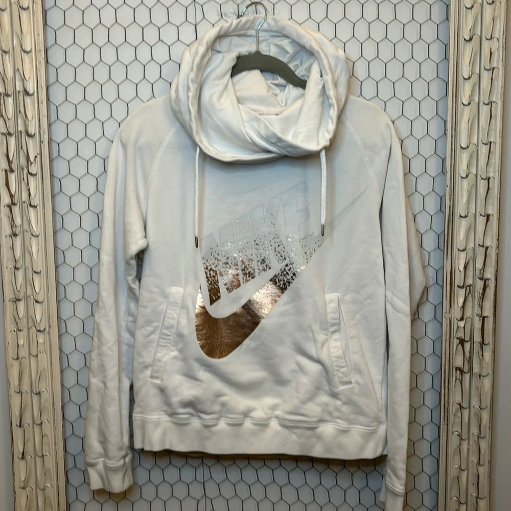 Nike Funnel Neck Metallic Hoodie